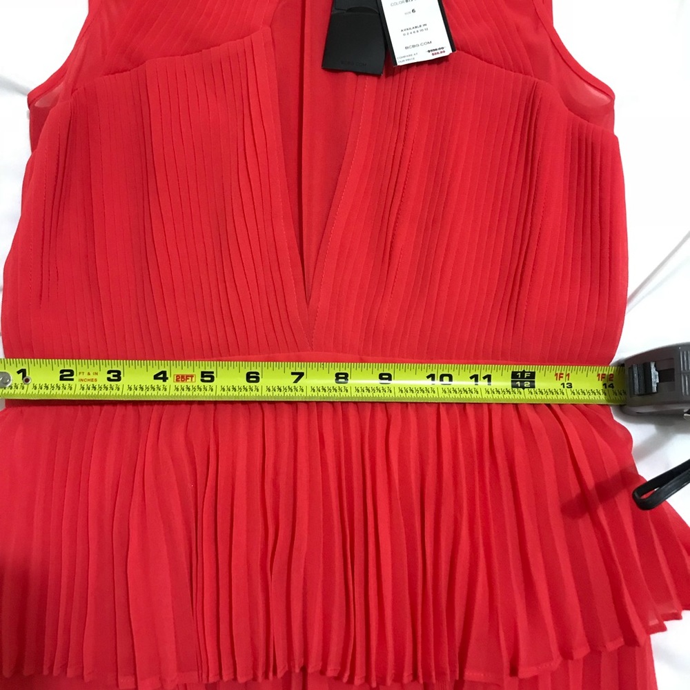 BCBG Dewi Sleeveless Pleated Dress - Picture 8 of 8